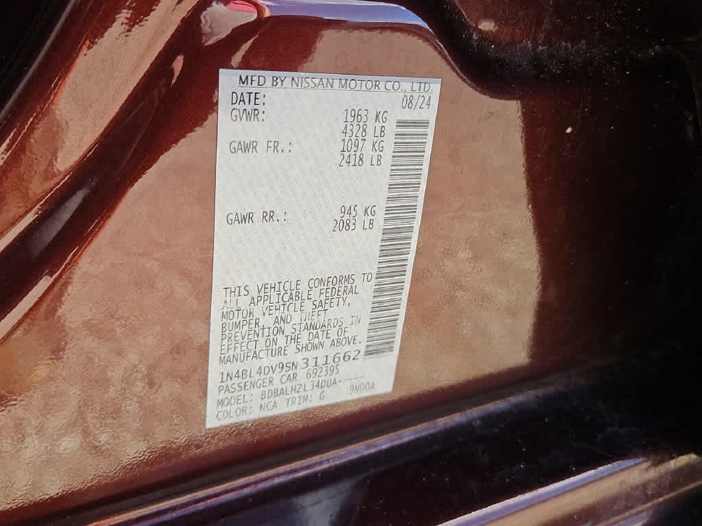 2025 Nissan Altima SV