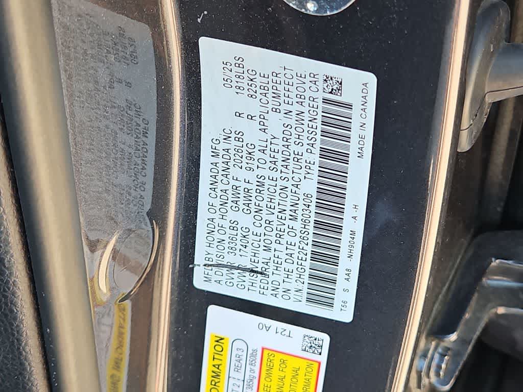 2025 Honda Civic Sedan LX