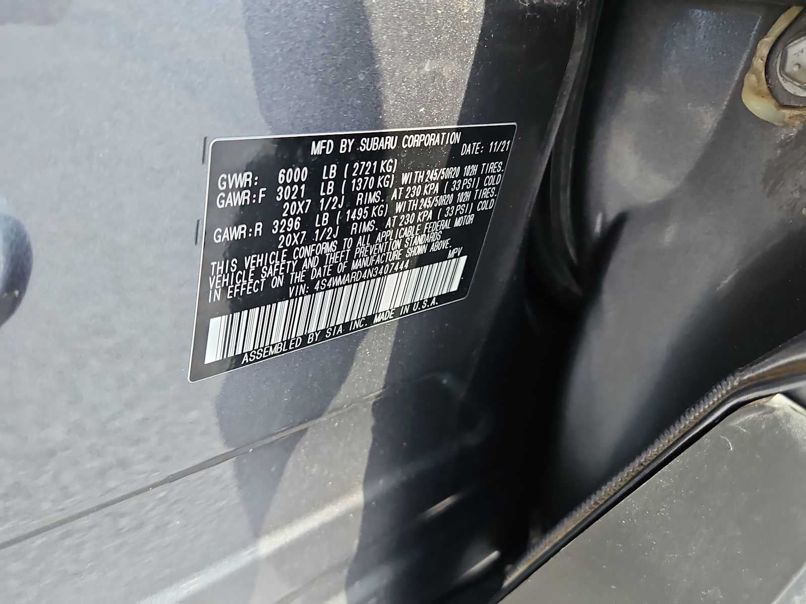 2022 Subaru Ascent Touring