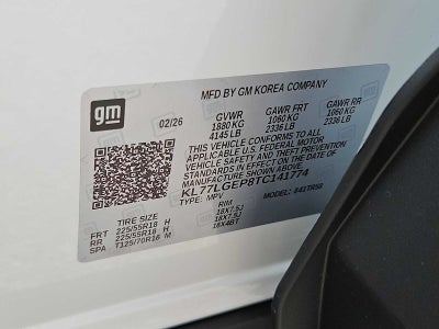2026 Chevrolet Trax 1RS