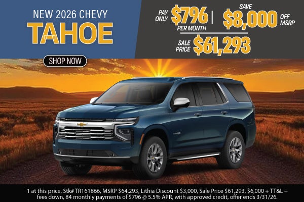 New 2026 Tahoe